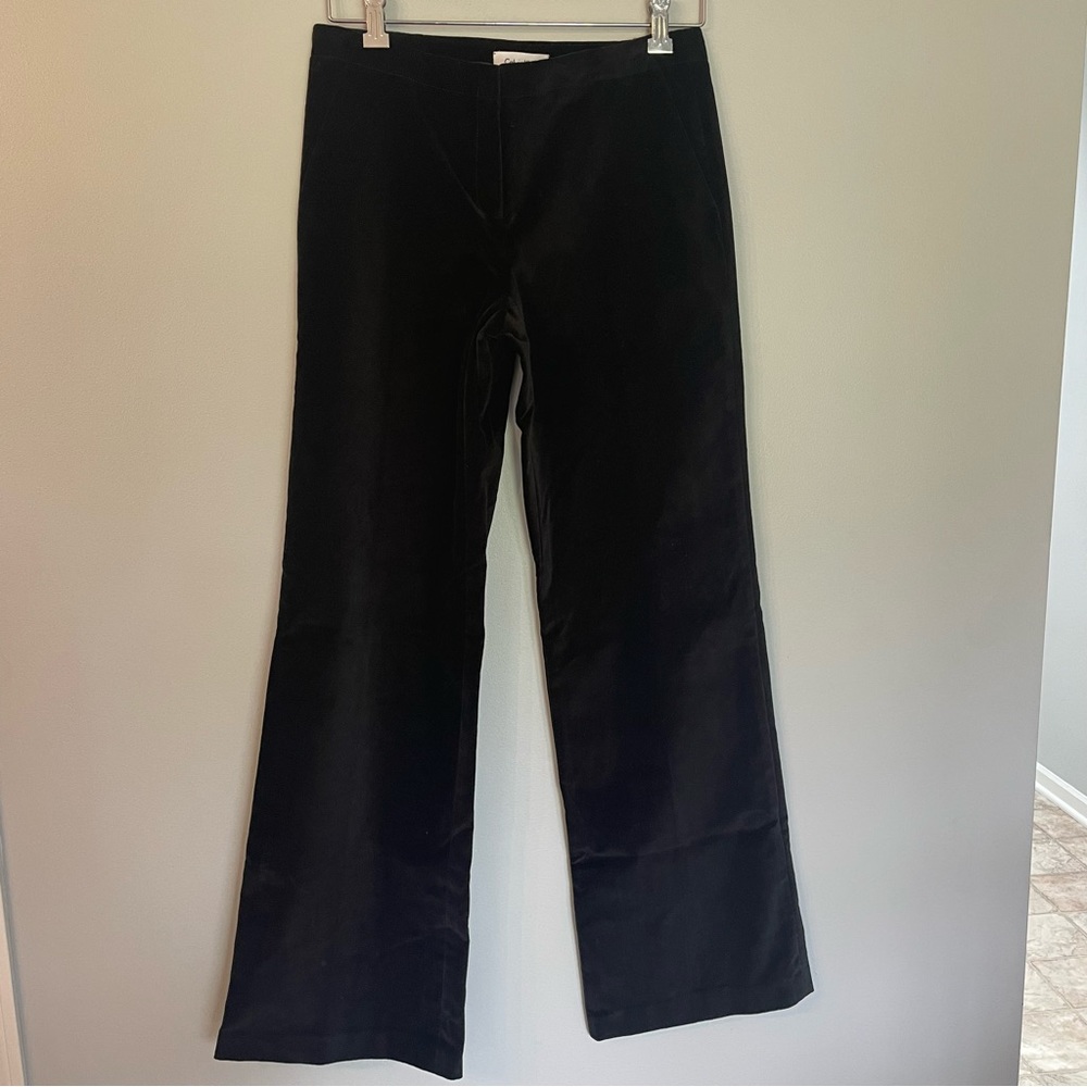 Calvin Klein Size 4 NWT black velvet pants